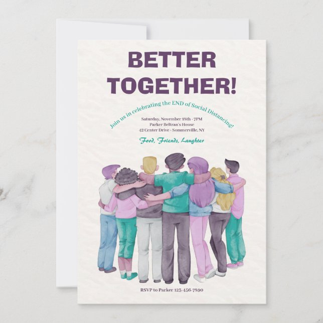 Convite Juntos Mais Uma Vez (Frente)