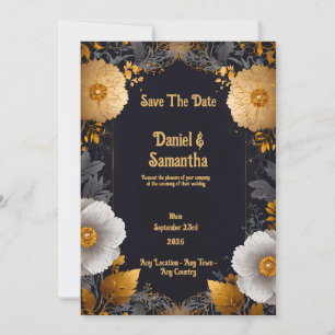 Convite Juntos para sempre: Uma Celebração do Amor Ouro