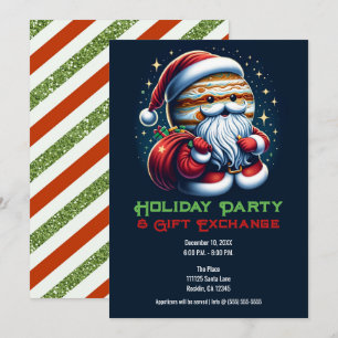 Convite Júpiter Jolly Old St. Nick Papai Noel Feriado