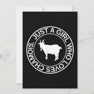 Convite Just A Girl Who Loves Chamois Gift For Women Goat