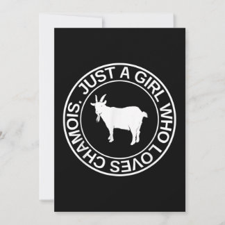 Convite Just A Girl Who Loves Chamois Gift For Women Goat