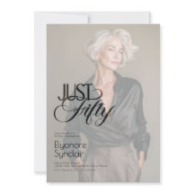 Just Fifty Photo 50th Birthday Party