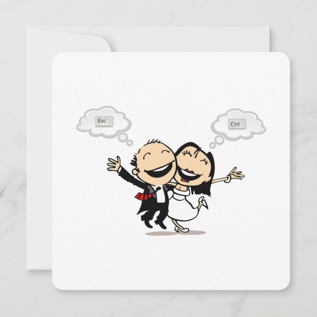 Convite Just married (Frente)