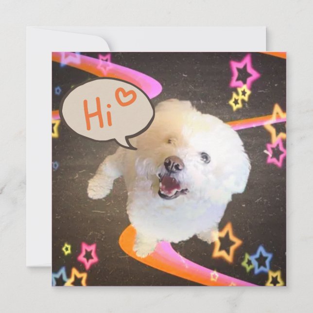 Convite Just Saying "Hi" Invitation (Frente)