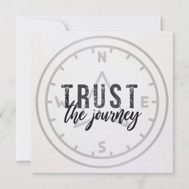 Convite JUST TRUST 5.25 x 5.25 card (Frente)