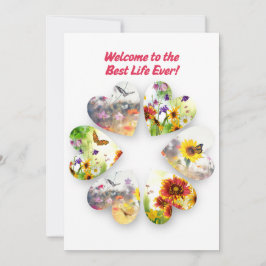 Convite JW Baptism Card Welcome to the Best Life Ever