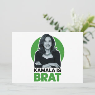 Convite Kamala é Brat Funny Sarcastic