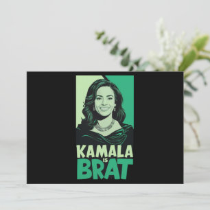 Convite Kamala é Brat Funny Sarcastic