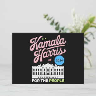 Convite Kamala Harris 2024 Voto Social Democrata Azul
