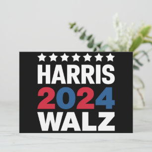 Convite Kamala Harris Walz Para Presidente Vice-Presidente