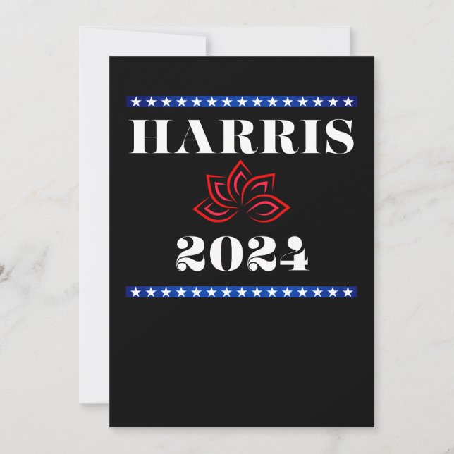 Convite Kamala Lotus Harris para POTUS (Frente)