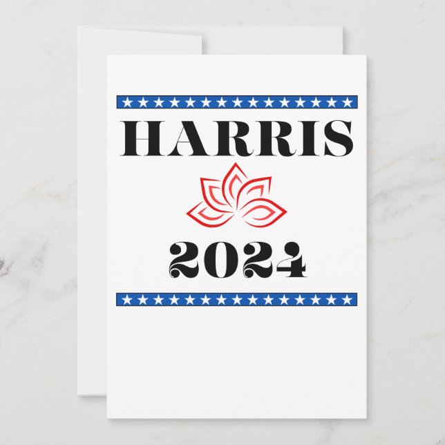 Convite Kamala Lotus Harris para POTUS (Frente)