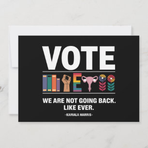 Convite Kamala Não Voltaremos Como Sempre Feminista