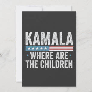 Convite Kamala onde estão as eleições infantis