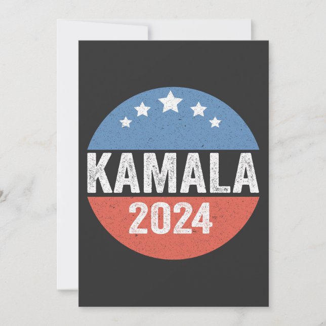 Convite Kamala Para A Eleição Do Presidente Kamala 2024 (Frente)