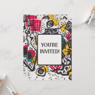 Convite Kandinsky Small Worlds V Abstrato Classic