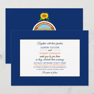Convite Kansan Flag, Flag of Kansas Wedding
