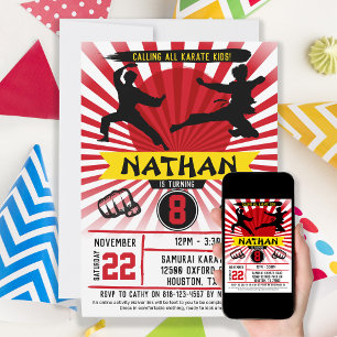 Convite Karate Kid Arts Cobra Kai