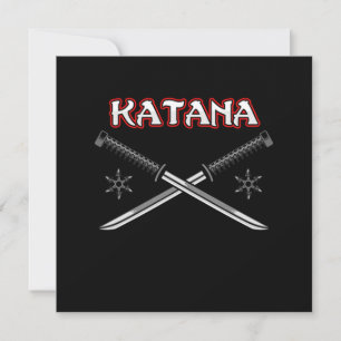 Convite Katana Sword Ninja Art Japonês Samurai Gift