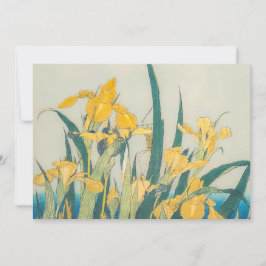 Convite Katsushika Hokusai - Gafanhoto e Iris