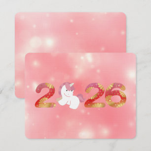 Convite Kawaii 2026 Ano Novo Chinês