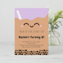 Kawaii Bubble Tea Par tea Aniversário