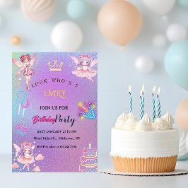 Convite Kawaii Fairy Kids Birthday 