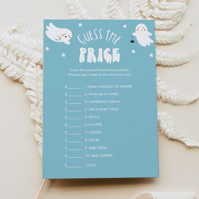 Convite Kawaii Halloween adivinha o jogo do Chá de fraldas (Criador carregado)