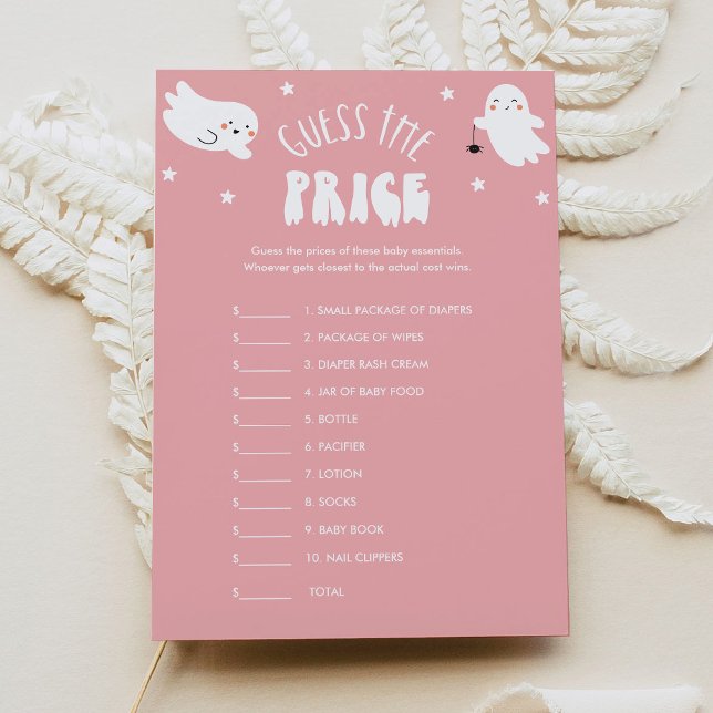 Convite Kawaii Halloween adivinha o jogo do Chá de fraldas (Criador carregado)