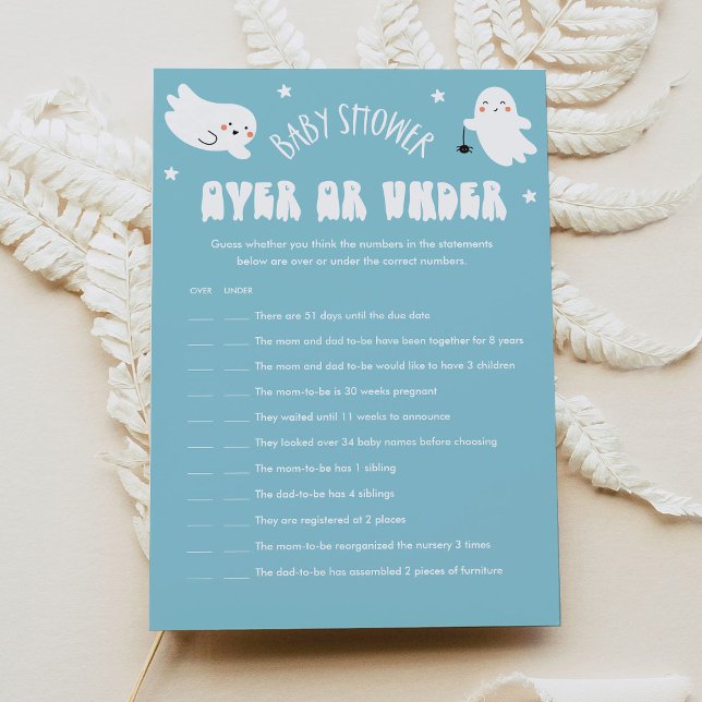 Convite Kawaii Halloween Sobre Ou Sob Jogo De Chá de frald (Criador carregado)