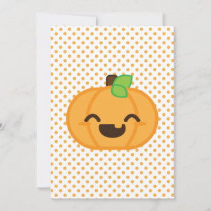 Convite Kawaii Jack O Lanterna Festa de Halloween Convidar