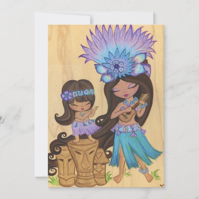 Convite Kaylie Ukelele Convida (Frente)