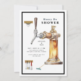 Convite Keg Honey Do Casais Chá de casamento II