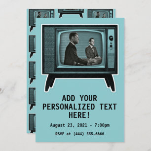 Convite Kennedy Nixon 1960 TV Debate