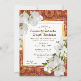 Convite Kente Wedding Invitation Circles of Love