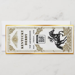 Convite Kentucky Derby VIP Ticket Invitation Template