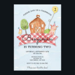 Convite Kids Barnyard Birthday Convidam<br><div class="desc">Meu Convite de aniversário de Barnyard é a maneira perfeita de convidar amigos e família para sua festa! Um simples design de doce vai facilmente combinar com qualquer tema de festa de barracão.</div>