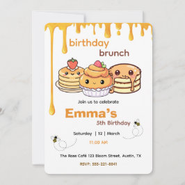 Convite Kids Birthday Brunch Invitation | Cute Party Invit