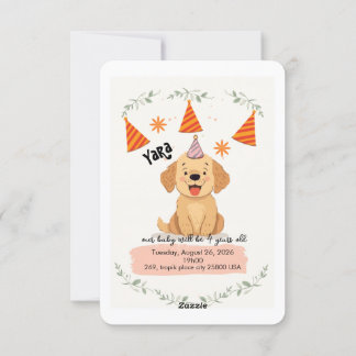 Convite Kids Birthday Invitation Template – Customizable P