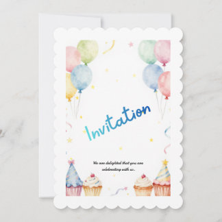 Convite Kids Birthday Invitation Template – Customizable P