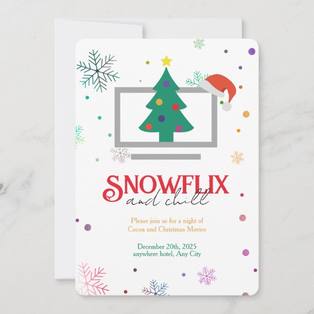 Convite Kids Christmas Party Invitation (Frente)