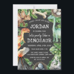 Convite Kids Dinossaur Birthday<br><div class="desc">Tema mais divertido Os Temas do Aniversário Convidam na Loja Bayleigh!</div>