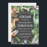 Convite Kids Dinossaur Birthday<br><div class="desc">Tema mais divertido Os Temas do Aniversário Convidam na Loja Bayleigh!</div>
