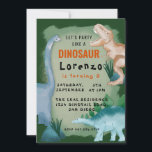 Convite Kids Dinossaur Theme Festa de aniversário<br><div class="desc">Imagem artesanal,  criada de elementos e cores de tendência,  em alta resolução para transformar seu item em algo especial. Pronto para ser personalizado por você!</div>