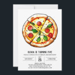 Convite Kids Elegant Pizza Birthday<br><div class="desc">Incêndio em uma noite de sofisticação e diversão com nosso convite de aniversário de Pizza Elegante para Crianças! Este convite é uma celebração da elegância juvenil, oferecendo um design saboroso que dá o tom perfeito para o dia especial do seu filho. Imaginem uma cena enfeitiçada com toques refinados e delícias...</div>