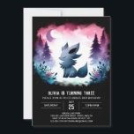 Convite Kids Forest Wolf Birthday<br><div class="desc">Os convites para o Aniversário do Lobo da Floresta Infantil são perfeitos para amantes da natureza, apresentando um lobo giro num cenário de floresta. Este convite digital captura a beleza do exterior e é totalmente personalizável online, para que você possa adicionar seus detalhes pessoais facilmente. Pronto para compartilhamento digital ou...</div>