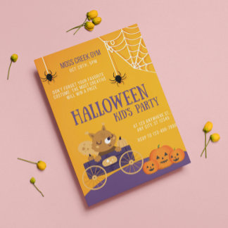 Convite Kids Halloween School Gyparty