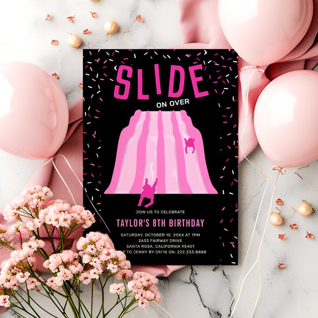 Convite Kids Indoor Playground Pink Birthday Party (Criador carregado)