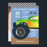 Convite Kids Monster Truck Festa de aniversário adicionar<br><div class="desc">Personalizável para suas especificações de evento.</div>