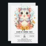 Convite Kids Pastel Hamster Birthday<br><div class="desc">Transforme a doçura em sua celebração com nosso convite de aniversário de Pastel Hamster. As matizes pastéis suaves, combinadas com ilustrações de hamster adoráveis, criam um convite que é irresistível e charmoso para pequenos. Edite perfeitamente para um toque personalizado e, com a facilidade de download instantâneo, preparar as festividades torna-se...</div>